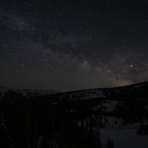 Milky Way Rising over the Boulder Mountains